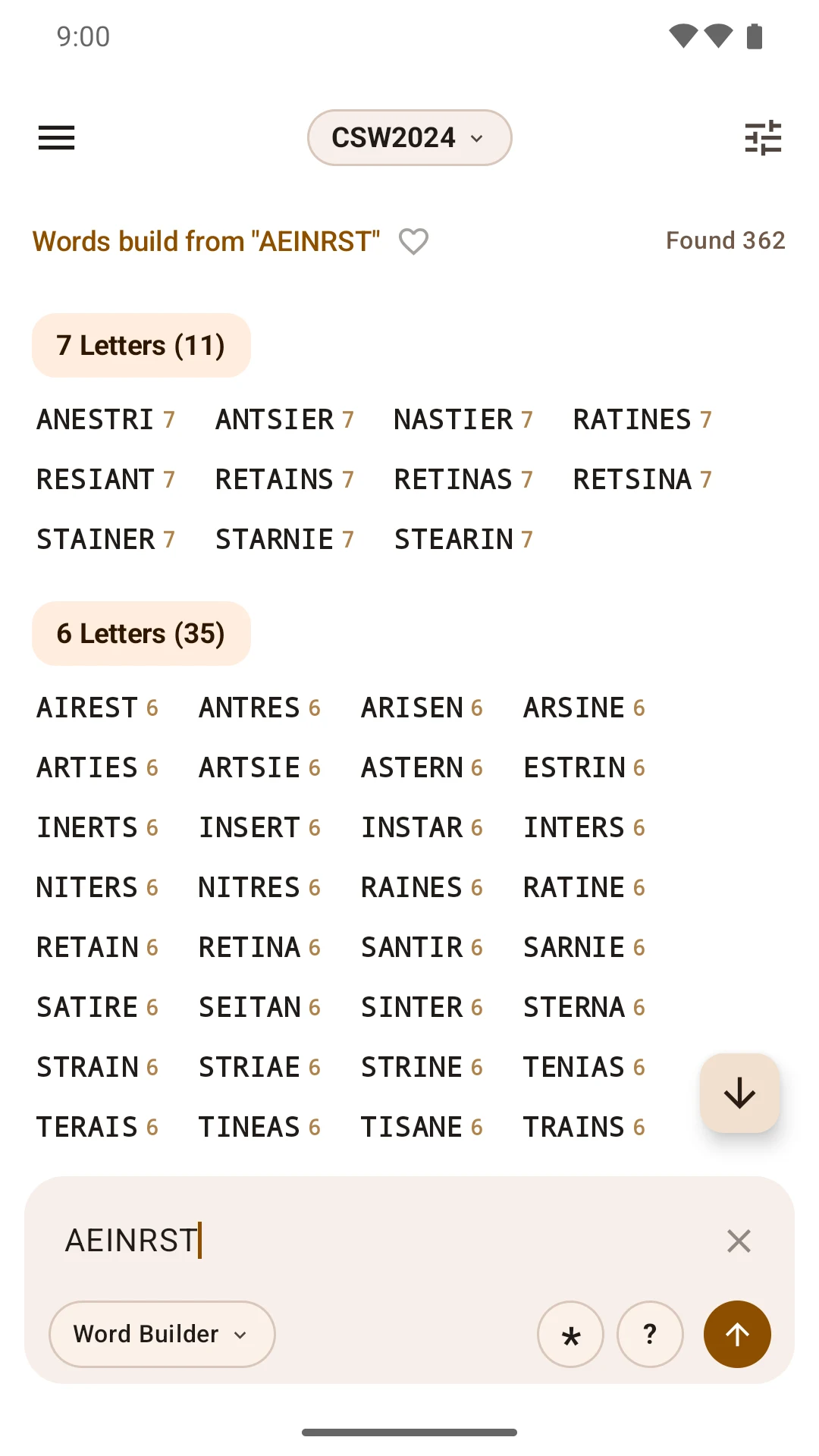 Word Expert (for SCRABBLE) screenshot