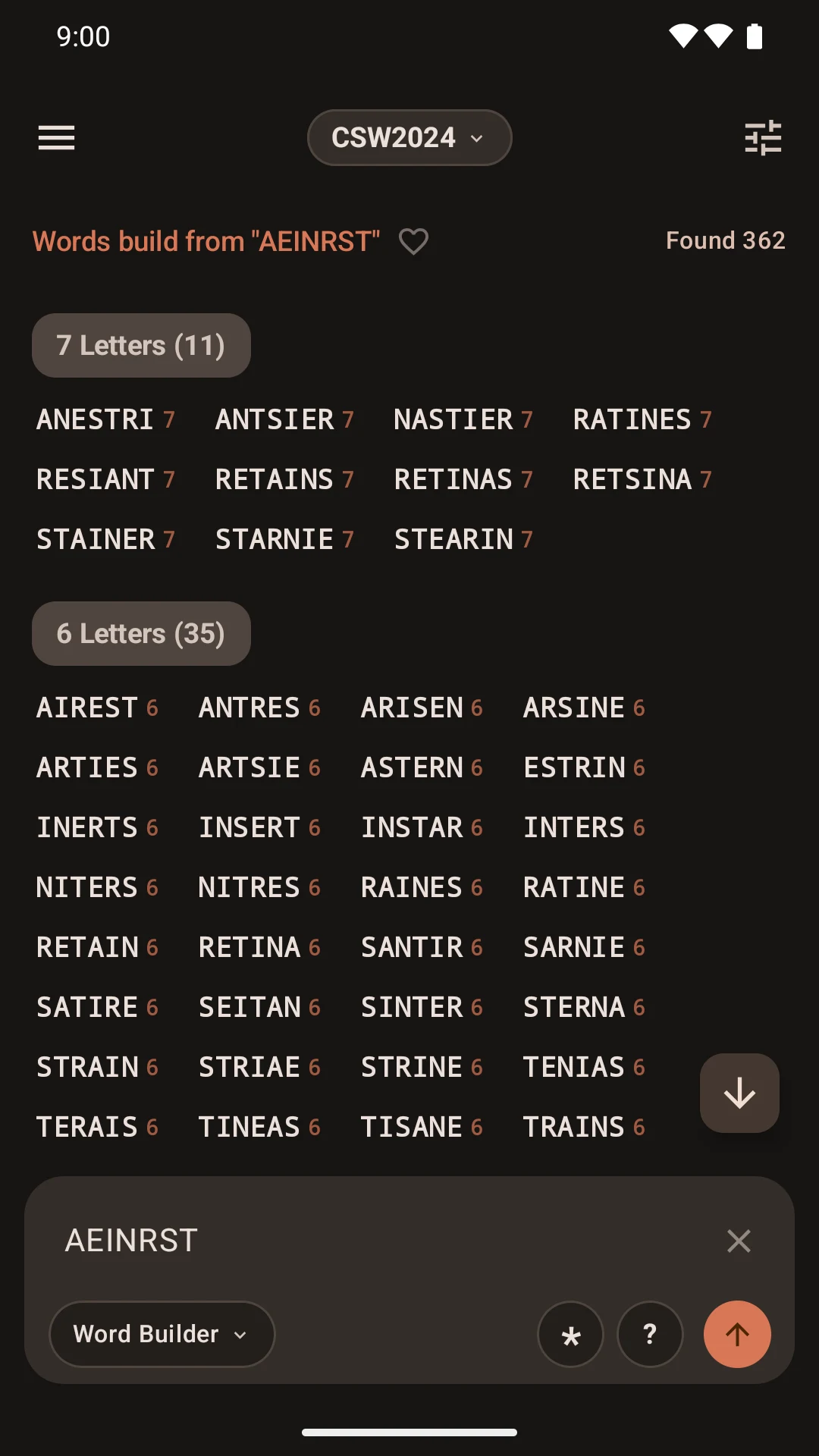 Word Expert (for SCRABBLE) screenshot
